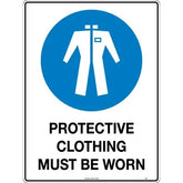 Uniform Safety Signs - 200mm Disc - Self Adhesive - Protective Clothing Pictogram | 113RLA